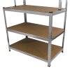 Workbench Table Boltless Worktable Galvanised Metal Shelving Storage Racking Massive 900kg Capacity Heavy Duty With FREE Rubber Mallet