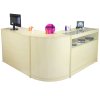 MonsterShop Galaxy Retail Display Shop Counters Set & Glass Showcase Cabinet Units, Maple