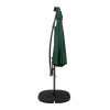 LED Cantilever Parasol 3m With Full Fan Base - Green