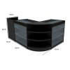 Astro LED Shop Counter Set LM60, TB60 & 2 x K900 - Black