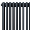 Traditional 4 Column Radiator - 600 x 605mm - Anthracite Grey