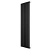 Oval Single Column Radiator - 1800 x 480mm - Black