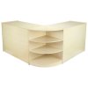 MonsterShop Venus Shop Counters Set & Retail Showcase Cabinet Display, Maple, Melamine MDF