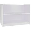 Retail Shop Counter Till Block Product Showcase Display Storage Cabinet Shelves White - A1200