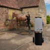 Portable Horse Shower With Steel Trolley Black 18L Tankless Instant Hot Water Gas Boiler LPG Heater 10m Water Hose & 9-Pattern Spray Gun Camping Outdoor 10