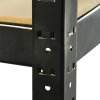 10 x Monster Racking 90cm Black Garage / Utility / Shed Storage Racks Bays / Warehouse Shelving / FREE Rubber Mallet