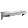KuKoo Commercial Catering Corrosion Resistant x 2 Stainless Steel Kitchen Wall Shelf & Free Microfiber Cloths 1250mm x 300mm