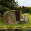 2 Man Fishing Bivvy Tent with Overwrap Carp Fishing Dome Overnight Shelter Angler Camping Waterproof Tackle Brolly System Pram Hood PVC Window FREE Neoprene & PVC Shoe Mat Carry Bag & Mallet Included