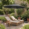 Cantilever Parasol 3m With Full Fan Base - Grey