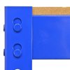 Workbench Garage Table Metal Storage Shelving DIY Tools Heavy Duty Work Bench Workshop Shed / 2 Shelves 90cm x 100cm x 60cm / Blue