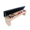 7-In-1 Games Table & Storage Bench - Oak