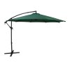 Hanging 2 Seater Egg Chair + Green Cantilever Parasol 3m