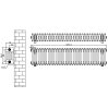 Traditional 4 Column Radiator - 300 x 1370mm - Anthracite