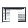 Anthracite Aluminium Pergola Shutter Panel - 123cm Wide