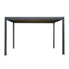 Anthracite Aluminium Pergola With LED Lights - 3m x 4m