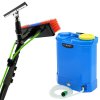 MAXBLAST 20ft Water Fed Pole & Backpack / Window Cleaning Telescopic Brush / Extendable Window Washer