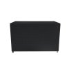 Rattan Modular 7 Piece Furniture Set & 996L Storage Box - Black