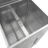 Coal Storage Bunker 150kg 300L Galvanised Steel Raised Metal Base Strengthening Bar Baffle Plate Waterproof Rust & Rodent Proof Wood Fire Sliding Door Hinged Lid Handle FREE Coal Shovel