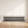 Traditional 3 Column Radiator - 300 x 1010mm - Raw Metal