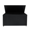 Rattan Cushion Storage Box 700L - Black