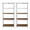 Monster Shop Garage Shelving Units 5 Tier Racking Storage Warehouse Bays Industrial Heavy Duty Boltless Steel Shelves