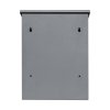 Parcel Post Drop Box Grey Large Steel Outdoor Lockable 2 Keys Letter Mail Package Courier Container Delivery Storage Wall Mount Safe Secure Anti Fishing Scannable Barcode FREE Screwdriver Fixing Kit