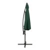 Hanging 2 Seater Egg Chair + Green Cantilever Parasol 3m