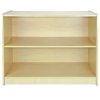 MonsterShop A1200 Shop Counter Retail Showcase Display Cabinet, Maple, 120cm x 90cm x 60cm