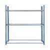 Tyre Racking Unit Wheel Storage Boltless Steel Shelving Bay Blue Garage Mechanic Workshop Heavy Duty 450kg Capacity Rack 3 Tier 24 Tyres 185cm x 185cm x 40cm FREE Rubber Mallet 2 x FREE Bay Connectors