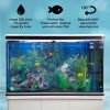 MonsterShop Fish Tank Aquarium & Starter Accessories, White Cabinet, Black Gravel, 4ft, 300L