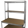 Workbench Table Boltless Worktable Galvanised Metal Shelving Storage Racking Massive 900kg Capacity Heavy Duty With FREE Rubber Mallet