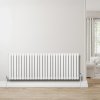 Oval Single Column Radiator - 600 x 1620mm - White