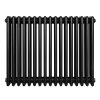 Traditional 4 Column Radiator - 600 x 785mm - Black