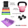 Home Strength Training 3kg Dumbbell 6kg Kettlebell Yoga Mat Resistance Bands Set