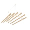 Clothes Airer Ceiling Pulley 6 Lath 1.2m Ivory Maid Traditional Mounted Clothing Dryer Victorian Clothes Horse Laundry Drying Rack Extendable Cast Iron Varnished Pine Kitchen Utility FREE Fixing Kit