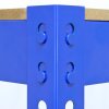 Workbench Garage Table Metal Storage Shelving DIY Tools Heavy Duty Work Bench Workshop Shed / 2 Shelves 90cm x 100cm x 60cm / Blue