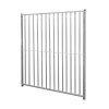 Dog Run Panels Galvanised Steel Kennel Heavy Duty Walk In Animal Enclosure Pen Fence Playpen Outdoor Support Bar 8cm Bar Spacing 1.84m x 1.5m Modular FREE Ground Fixing Brackets & Fixing Kit