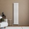 Oval Single Column Radiator - 1600 x 360mm - White