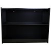 Retail Shop Counter Till Block Product Showcase Display Storage Cabinet Shelves Black - A1200