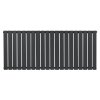 Flat Single Column Radiator - 600 x 1400mm - Anthracite Grey