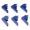 Monster Racking T-Rax Garage Shelving Bay Connector Clips, Pack of 6, Blue