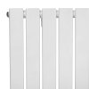 Flat Single Column Radiator - 600 x 700mm - White
