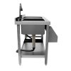 Cocktail Bar Station Stainless Steel 90L Insulated Ice Well Removable Dividers Free-Standing Workstation Large Sink 360 Degree Swivel Mixer Tap Speed Rail Slimline Bin Void FREE Boston Cocktail Shaker