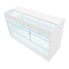 Retail Bundle: White Astro LED Shop Counter, 40 Scarlet Red Heavy Duty Carpet Tiles (10m²), & 5 Counterfeit Money Detector Pens