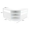 Harmonia LED Shop Counter Set B1200, C1200 & LM60 - White