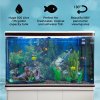 MonsterShop Fish Tank Aquarium & Starter Accessories, White Cabinet Natural Gravel, 4ft 300L