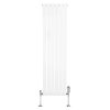Flat Single Column Radiator & Valves - 1600mm x 420mm - White