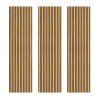 Acoustic Slat Wall Panels x 3 - Oak