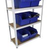 Monster Shop Garage Shelving Units 5 Tier Racking Storage Warehouse Bays Industrial Heavy Duty Boltless Steel Shelves