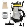 MAXBLAST Industrial Wet & Dry Vacuum Cleaner & Attachments, Powerful 1400W, 50 Litre, Stainess Steel